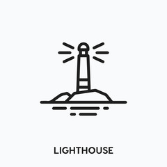 lighthouse icon vector. lighthouse symbol sign
