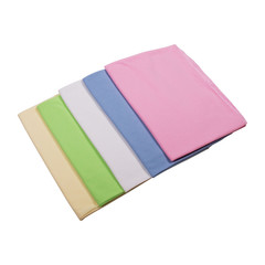 Heap of cloth fabrics isolated on white backrgound