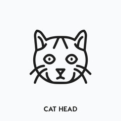 cat head icon vector. cat head symbol sign