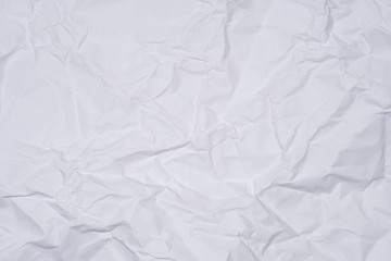 White crumpled paper close image