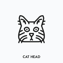 cat head icon vector. cat head symbol sign