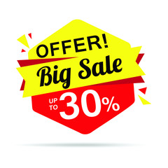 Big Sale Offer up to 30 % off - vector format