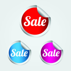 Sale tag stickers - vector format