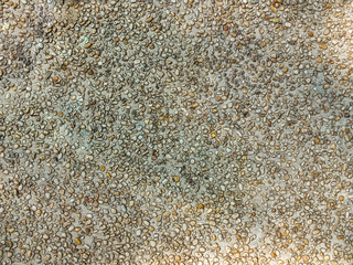 Small stones as a background with sunshine, sunny day, decorative, texture
