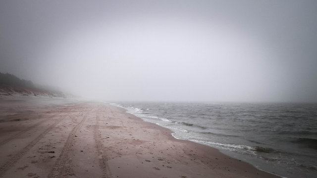 Coastal area in Lazy, Poland.