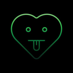 cheeky emoji nolan icon. Simple thin line, outline vector of heart emotions icons for ui and ux, website or mobile application
