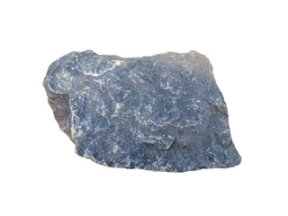 Limestone Specimen (Sedimentary Rock) isolated on white background.