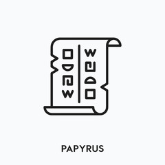 papyrus icon vector. papyrus symbol sign