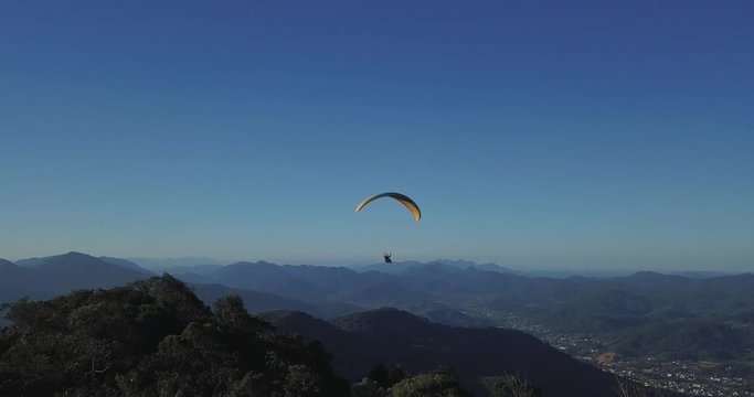Paraglider at Morro Azul in Santa Catarina