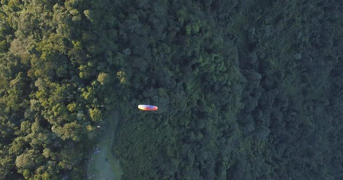 Paraglider at Morro Azul in Santa Catarina