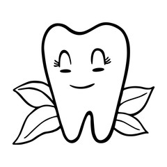 A HEALTHY TOOTH IS HAPPY AND SMILING