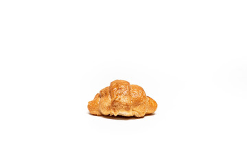 Small croissants on a white background