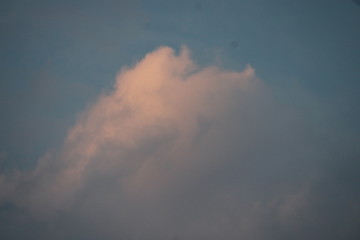 dramatic sky with clouds