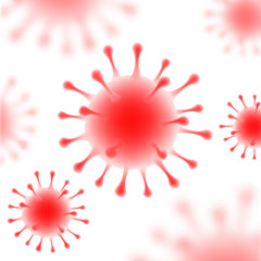 Art. Coronavirus 2019-ncov and virus background. COVID-19 on a white background. Pandemic medical concept.