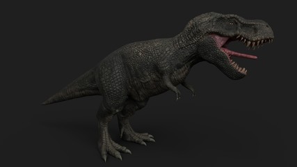 Obraz premium Renderowania 3D dinozaurów, na białym tle.