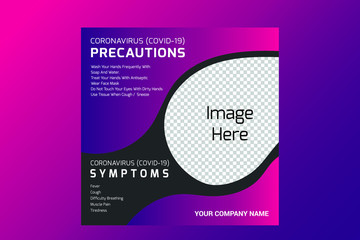 Let's Stop COVID-19 Coronavirus, COVID-19 Awareness Flyer, Coronavirus Awareness, nCov 2019 Awareness Flyer, Awareness Flyer, Useful, graphic, informative banner/poster/campaign/ad design