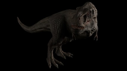 3D rendering of Dinosaur , isolated on white background.