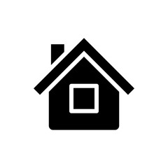 Home Vector Colour With Glyph Icon Illustration