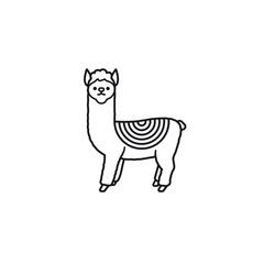 Alpaca vector icon