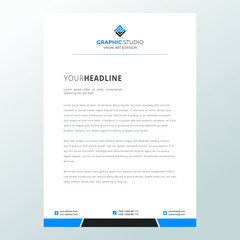 Letterhead Pad Design Clean Letterhead Pad Stationery Design Corporate identity business set template. Blank cd - dvd, business cards, envelope, mouse pad. Fully editable eps10 vector illustration