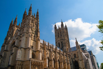 The old cathedral in Canterbury - obrazy, fototapety, plakaty