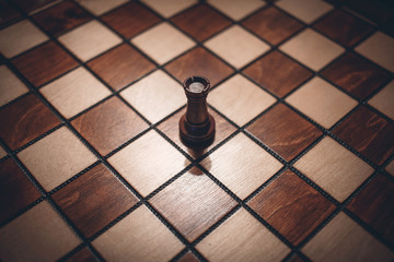 Single Rook on Chess Board