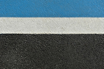 Fototapeta premium Blue Road and White Line Texture
