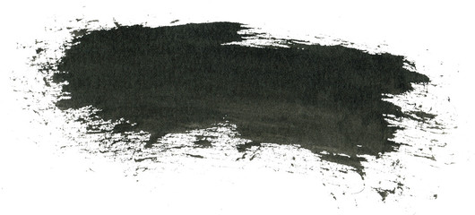 Brush paint strokes. Texture brushes and modern grunge brush lines. Ink brush artistic design element for frame design. Isolated elements set. Rough smears and stains