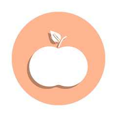 Apple, food, organic badge icon. Simple glyph, flat vector of ecology icons for ui and ux, website or mobile application