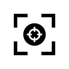 Focus Tool Vector Colour With Glyph Icon Illustration