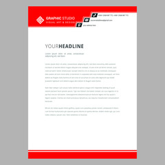 Letterhead Pad Design Clean Letterhead Pad Stationery Design Corporate identity business set template. Blank cd - dvd, business cards, envelope, mouse pad. Fully editable eps10 vector illustration