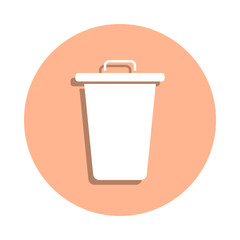 Can, recycle, trash badge icon. Simple glyph, flat vector of ecology icons for ui and ux, website or mobile application