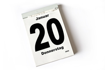20. Januar 2022