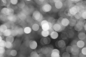 Art of blurry black and white image of lights