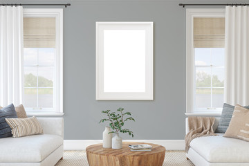 Modern living-room interior. 3d render.