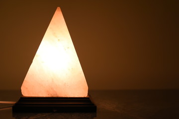 Himalayan Crystal Lamp Salt Orange Glow
