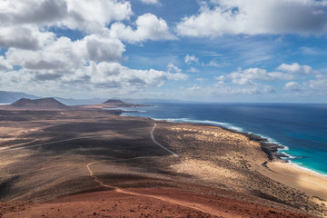 Landscape on island La Grasiosa, Canary Islands