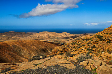 Ausblick auf den Nationalpark Betancuria in Fuerteventura