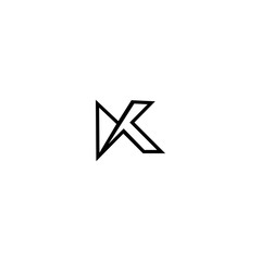 K Letter Logo Design Vector Template
