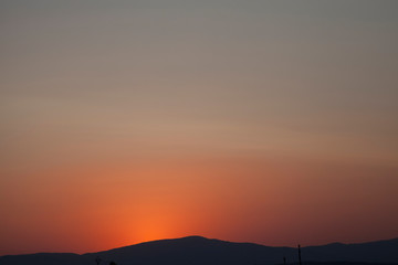 sunset red
