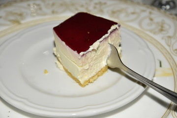 Strawberry Cheesecake in the Plate