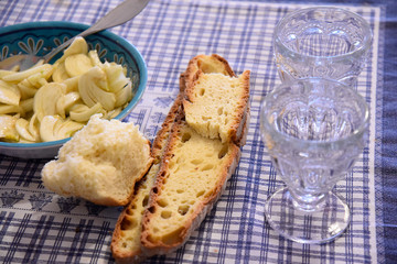 Bread on the table