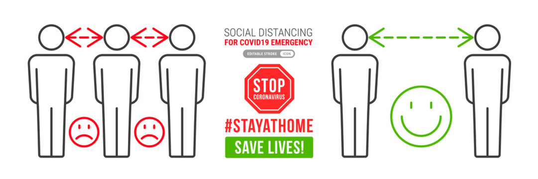 Social Distancing Infographics