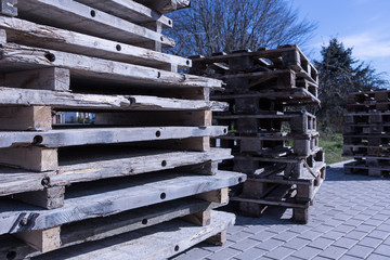 Holzstapel Paletten