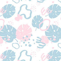 Tropical pattern. Perfect design for posters, cards, textile, web pages.
