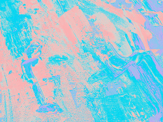 Acrylic hand-painted pastel colored pink, purple and blue textured background - colorful design element