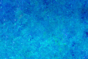 Abstract blue color paint. Designed grunge on wall texture