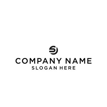 JS logo icon design vector