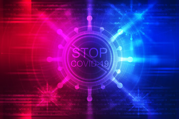 Empty abstract background on the theme of the COVIND-19 coronavirus pandemic.