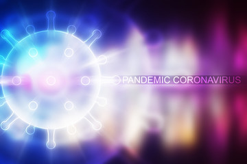 Empty abstract background on the theme of the COVIND-19 coronavirus pandemic.